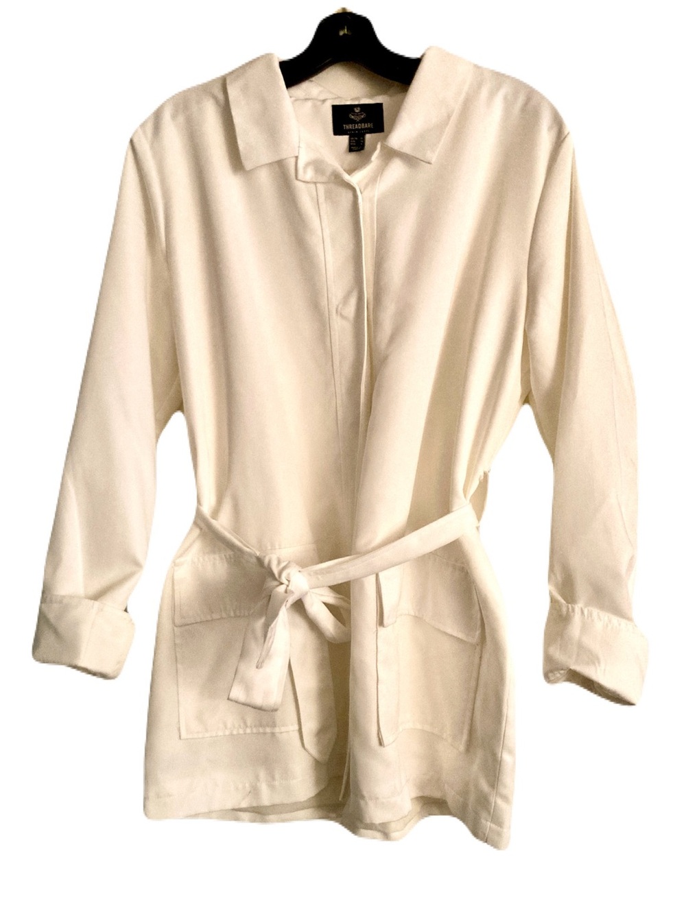 ASOS Threadbare Elegant Cream Trench Coat with Belt